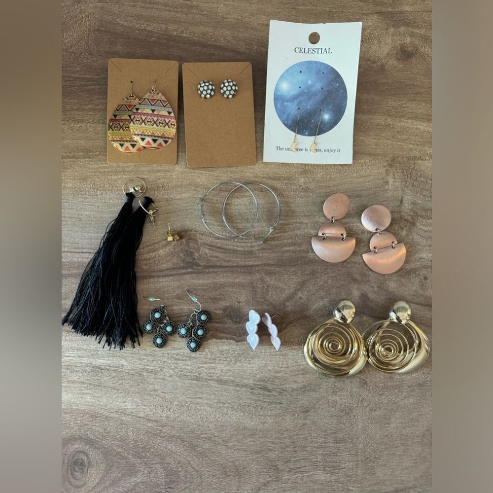Lot of 10 Pairs of Various Earrings bundle lot #3